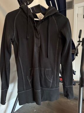 Talula Black Zip-Up Hoodie Sweater